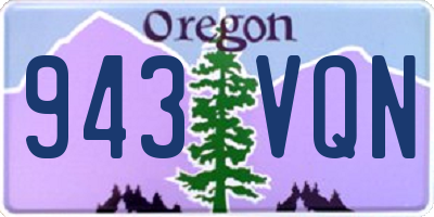 OR license plate 943VQN