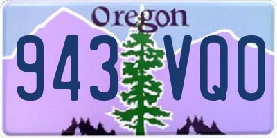 OR license plate 943VQO