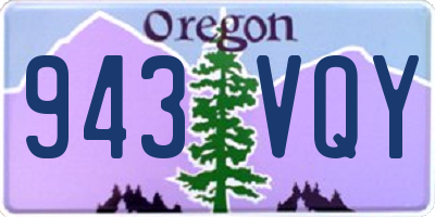 OR license plate 943VQY