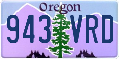 OR license plate 943VRD