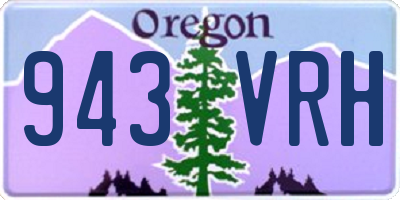 OR license plate 943VRH