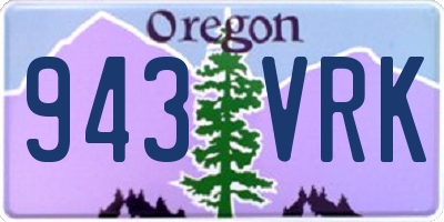 OR license plate 943VRK