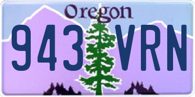 OR license plate 943VRN