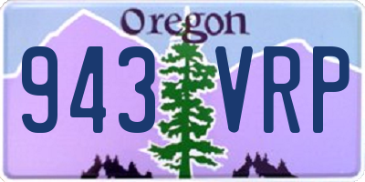 OR license plate 943VRP