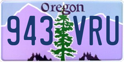 OR license plate 943VRU