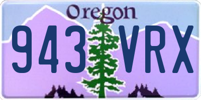 OR license plate 943VRX