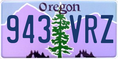 OR license plate 943VRZ