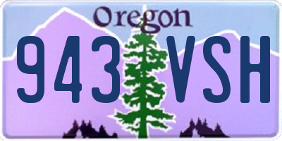 OR license plate 943VSH
