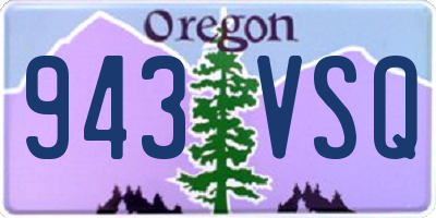 OR license plate 943VSQ
