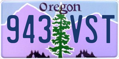 OR license plate 943VST