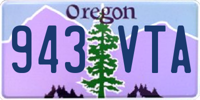 OR license plate 943VTA