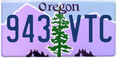 OR license plate 943VTC