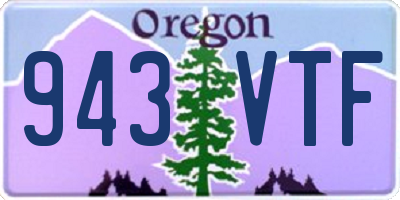 OR license plate 943VTF