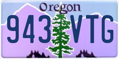 OR license plate 943VTG