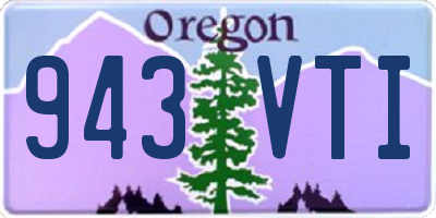 OR license plate 943VTI
