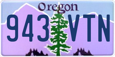 OR license plate 943VTN