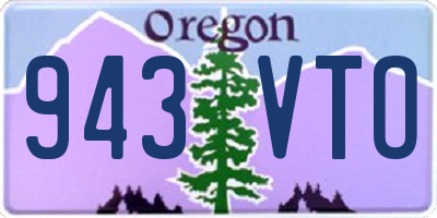 OR license plate 943VTO