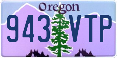 OR license plate 943VTP