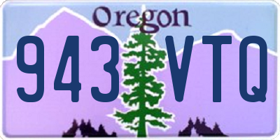OR license plate 943VTQ