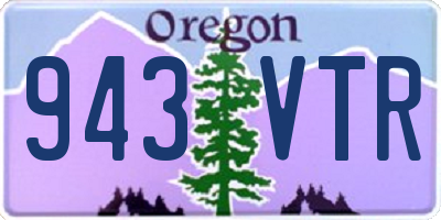 OR license plate 943VTR
