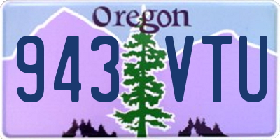 OR license plate 943VTU