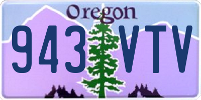 OR license plate 943VTV