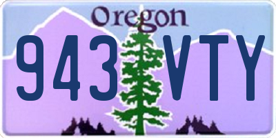 OR license plate 943VTY