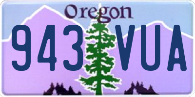 OR license plate 943VUA
