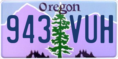 OR license plate 943VUH
