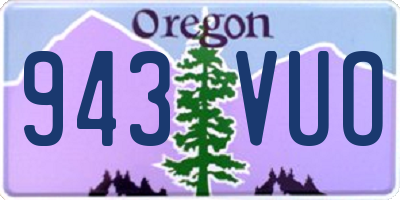 OR license plate 943VUO