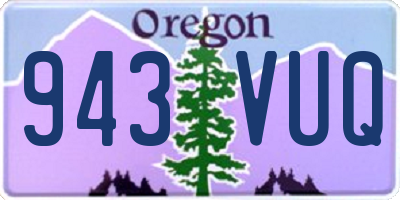 OR license plate 943VUQ
