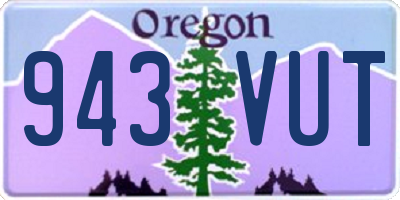 OR license plate 943VUT