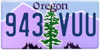OR license plate 943VUU