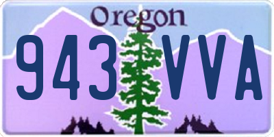 OR license plate 943VVA
