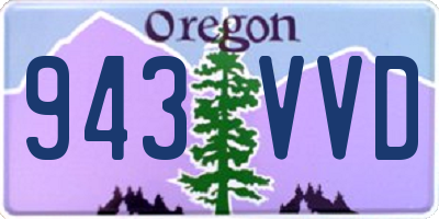 OR license plate 943VVD