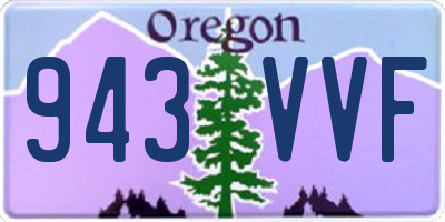 OR license plate 943VVF