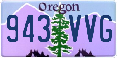 OR license plate 943VVG