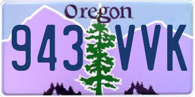 OR license plate 943VVK