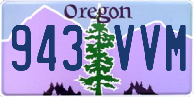 OR license plate 943VVM
