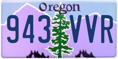 OR license plate 943VVR