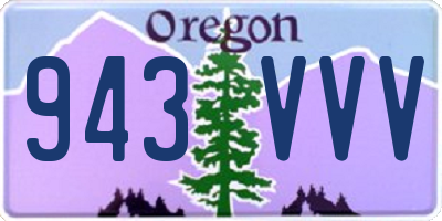 OR license plate 943VVV