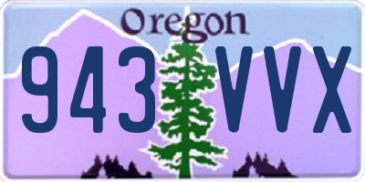 OR license plate 943VVX