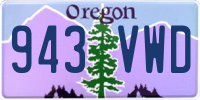 OR license plate 943VWD