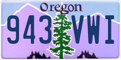 OR license plate 943VWI