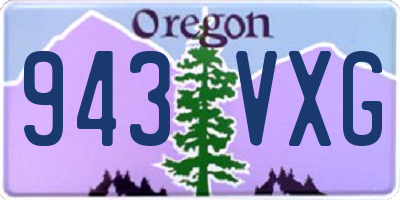 OR license plate 943VXG