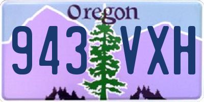 OR license plate 943VXH