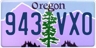 OR license plate 943VXO