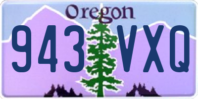 OR license plate 943VXQ