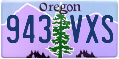 OR license plate 943VXS