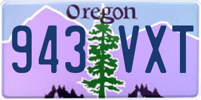 OR license plate 943VXT